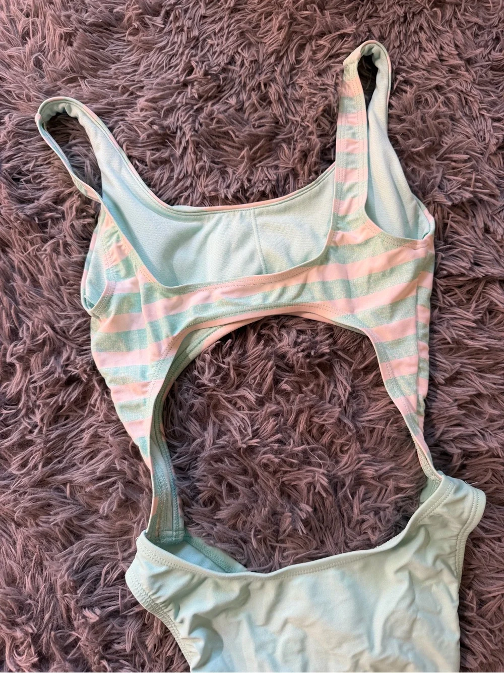 Salt Life blue and White Striped One-Piece Cutout Swimsuit